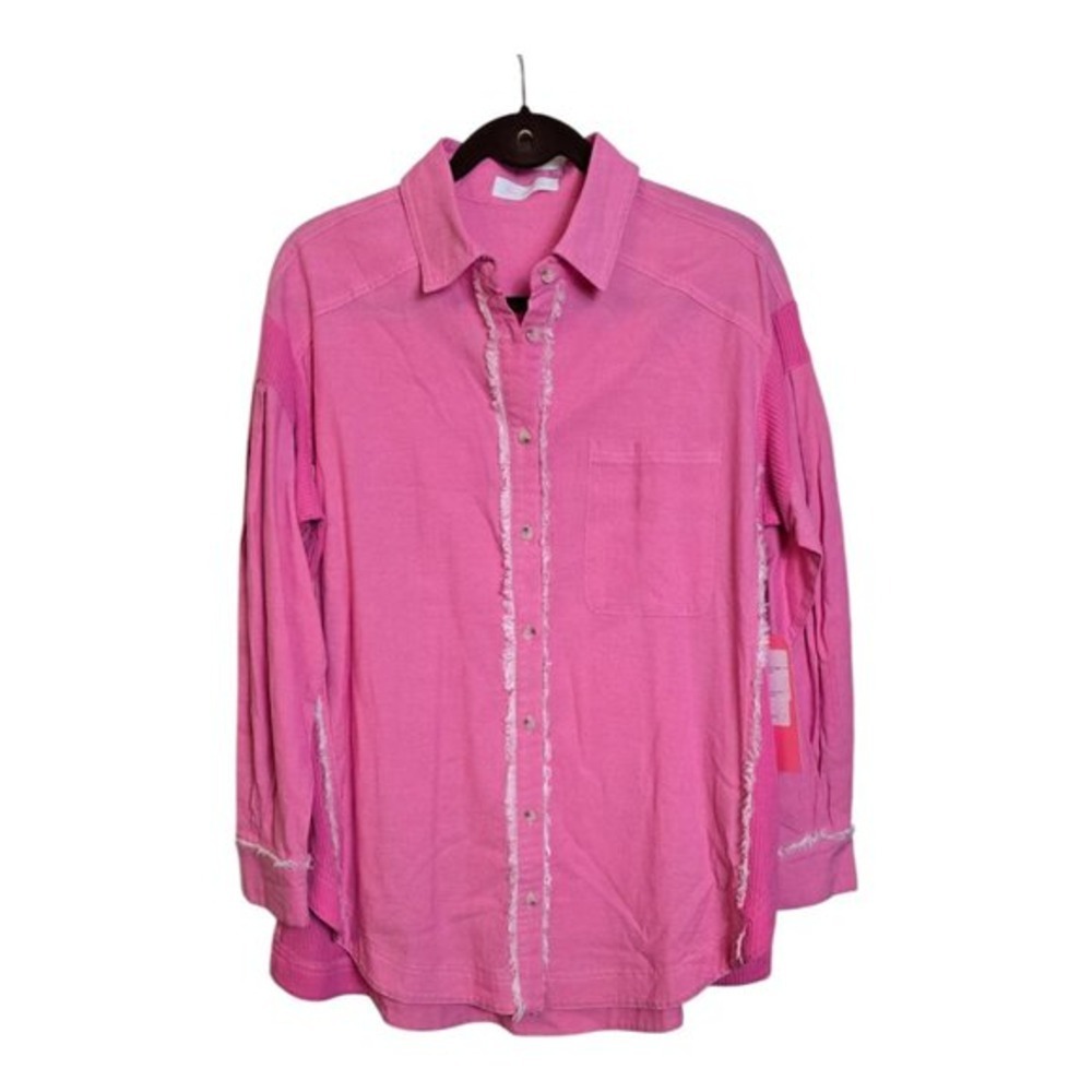 Ces Femme Pink Button-Down Shirt